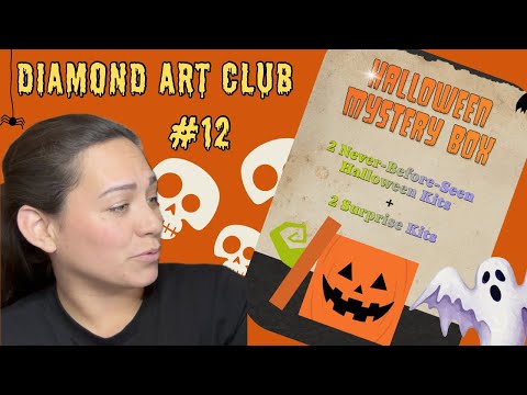 Видео: Загадочная коробка на Хэллоуин №12 — Diamond Art Club — Что я получил? И слайд-шоу других комбинаций