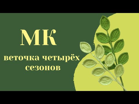 Видео: Мк по вязанию ВЕТОЧКИ четырёх сезонов крючком