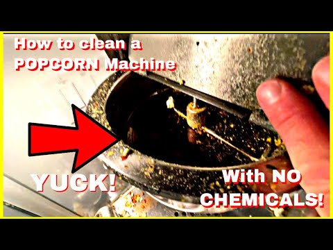 Видео: Самый быстрый способ очистить аппарат для попкорна без использования чистящих средств или химикатов.