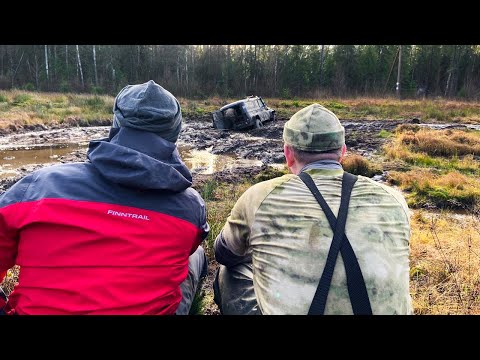 Видео: Засадили УАЗ, порвали НИВЫ вытаскивая Pajero iO