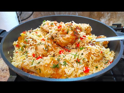 Видео: ПЛОВ с Курицей ОБАЛДЕННЫЙ РЕЦЕПТ на Сковороде! Вкуснее Чем в Казане!