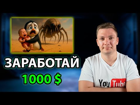 Видео: Как заработать на ютубе с помощью ИИ? Трендовая ниша, монетизация есть! Полный урок!
