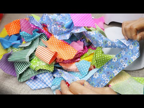 Видео: Гениальная идея шитья из остатков ткани! Переработка | проекты по шитью для начинающих