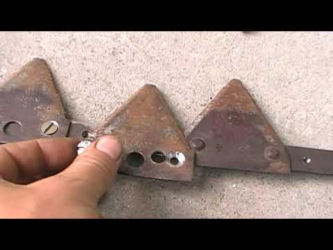 Видео: Косилка МФ70: Ремонт полотна косы. Часть 2