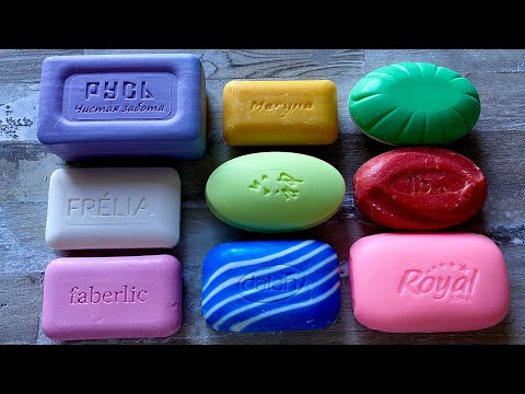 Видео: ASMR Soap cutting | Soap Carving|Резка мыла  | ASMR