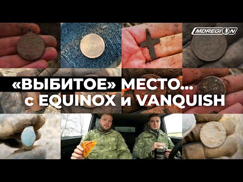 Видео: Minelab Equinox 800 и Vanquish 540 на выбитом месте.