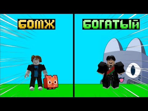 Видео: ⭐ ПУТЬ БОМЖА В PET SIMULATOR 99 💵
