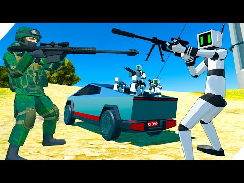 Видео: ДЕВУШКИ РОБОТЫ ХОТЯТ ЗАХВАТИТЬ ЗЕМЛЮ! - Игра Ravenfield, Битва солдатиков в Ревенфилд