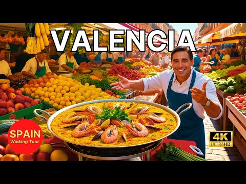 Видео: 🇪🇦[4K] ВАЛЕНСИЯ, Испания 🦐🥘 Город богатой гастрономии и нерушимых традиций 🎚 Пешеходная экскурсия
