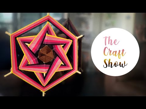 Видео: МАНДАЛА ИЗ 6-КОНЕЧНОЙ ПРЯЖИ || Учебник «Глаз Бога» || Шерстяные поделки без вязания