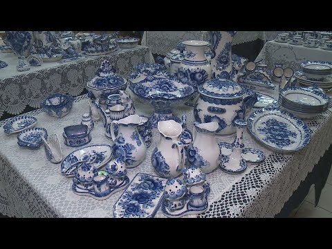 Видео: В Ставрополе открывается выставка Гжели