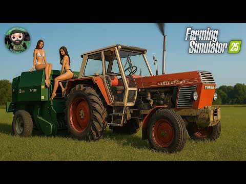 Видео: ПО ГОДАМ #8 : 1992 - Fortschritt E303 | Сенокос + Тюковщик | Масленичные - Farming Simulator 25