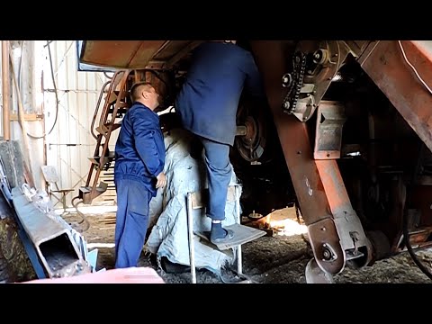 Видео: 🛠Ремонтируем комбайн с Кумом. Грохот, битер.