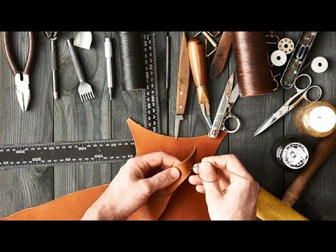 Видео: Работа с кожей, с чего начать. Первый набор инструментов и химии. Leather products, where to start.