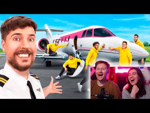 Видео: Последний Опустивший Руку с Частного Самолета Получит Его | РЕАКЦИЯ на MrBeast