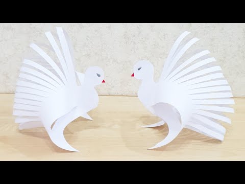 Видео: ГОЛУБЬ МИРА из БУМАГИ (оригами)