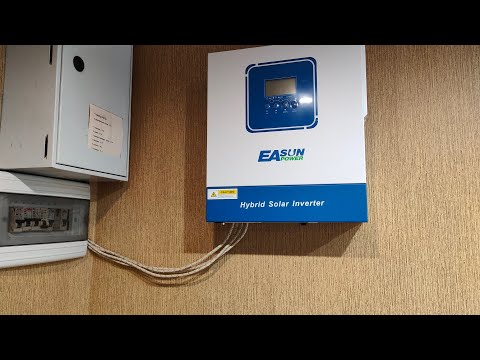 Видео: Гибридный Инвертор EaSun 4000w 24v. Аккумулятор 24v 105Ah. Подключение к линии 220v. С чего начать?