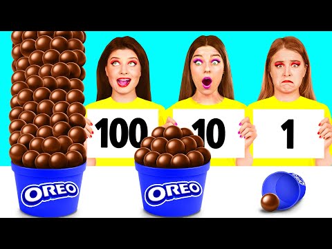 Видео: 100 Слоев Еды Челлендж | Смешные Моменты от GoFun Challenge