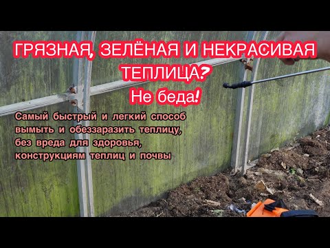 Видео: Осенняя обработка теплицы после сбора урожая. Зачем, как и для чего это делать.