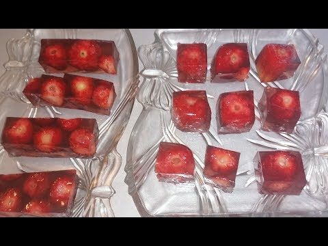 Видео: #Ժելե, աղանդեր,  ելակի ժելե Անահիտից  #клубничный десерт с желатином  # Strawberry jelly