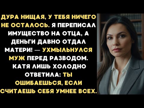 Видео: Нищенка, у тебя ничего не осталось. Я переписал имущество на отца и деньги отдал маме! — заявил муж