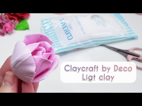 Видео: Claycraft by Deco, light clay огляд нової глинки + короьенький МК по ліпці тюльпана