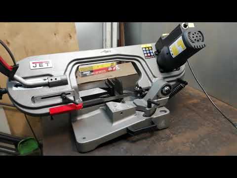 Видео: Ленточная пила по металлу Jet J-351V для домашней мастерской.