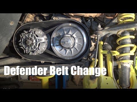 Видео: Замена ремня Can Am Defender, простой способ