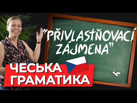 Видео: Притяжательные местоимения в чешском языке. Чешская грамматика.