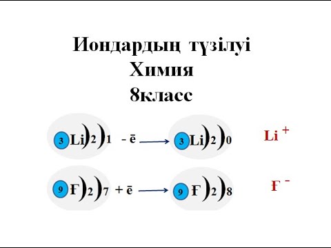 Видео: Иондардың түзілуі. Химия 8 класс
