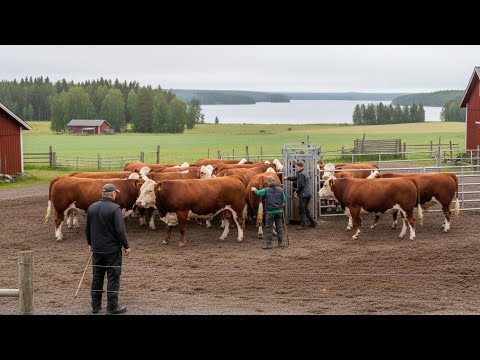 Видео: Большой ОТБОР на ферме! Готовим Бычков (Герефорд) к Продаже