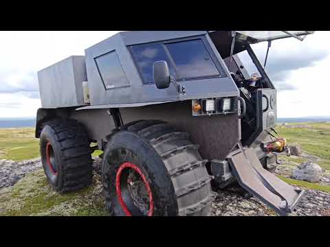 Видео: Вездеход Ветер  в  лабиринтах Кольского )