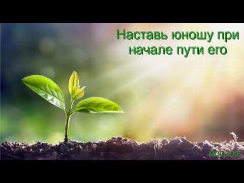 Видео: "Наставь юношу при начале пути его". С. Мавринский.  МСЦ ЕХБ