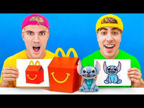 Видео: КТО ЛУЧШЕ ВСЕГО НАРИСУЕТ ЕДУ, ТОТ ЕЁ ПОЛУЧИТ !!