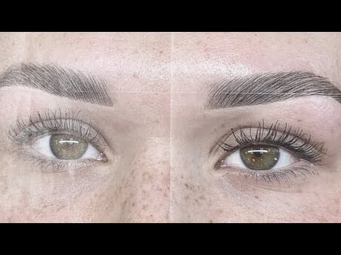 Видео: подтянутые, густые брови. эффект ламинирования бровей. саблиминал დ 