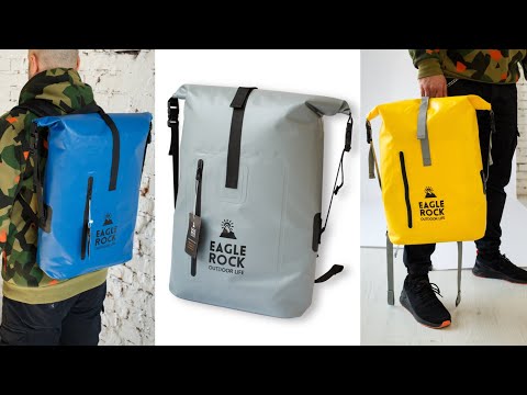 Видео: Рюкзак Водонепроницаемый ПВХ PVC 30л Герморюкзак Гермомешок для Рыбалки Яхтинга Кайтинга Каякинга