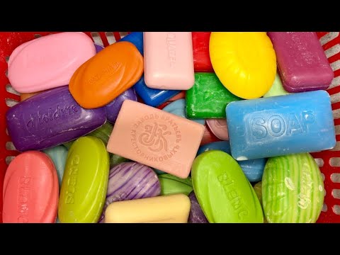 Видео: ASMR🧼cutting dry soap🔪Резка сухого мыла🩷🩶♥️💜💙💛💚🧡