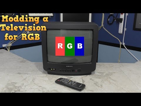 Видео: Модификация обычного кинескопного телевизора для поддержки входа RGB