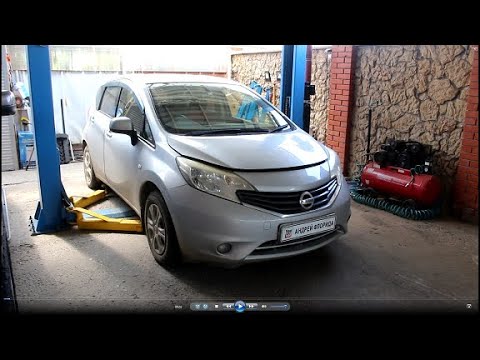 Видео: Замена втулок и стоек переднего стабилизатора на Ниссан Ноут 1,2  Nissan Note  2014 года #авторемонт