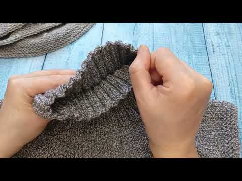 Видео: манишек навязала,жилетик готов.