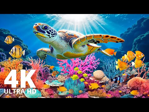 Видео: 3 часа глубоководного исцеления океаном 🐋 Прекрасная морская жизнь и расслабляющие звуки в 4K UHD