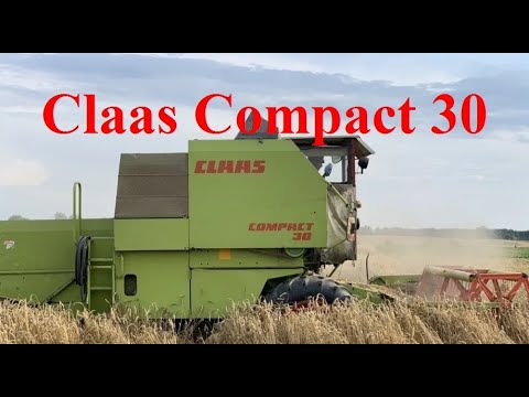 Видео: Комбайн Claas Compact 30 на пшениці.