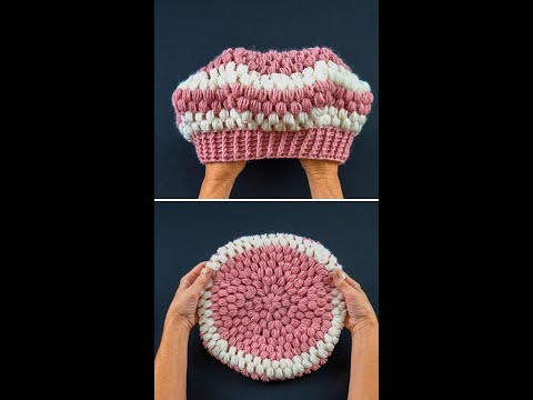 Видео: Один ряд повторяется! Быстро и легко связать берет крючком! Miarti🧶
