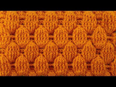 Видео: ЧУДЕСА! Узор для свитера с ПУПЫРЫШКАМИ   узоры крючком 103