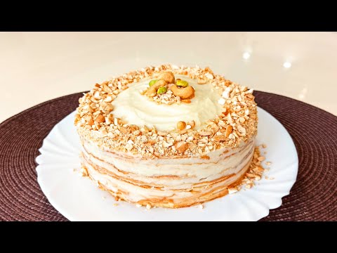 Видео: Блинный торт с заварным кремом! Оригинальное и вкусное решение на масленицу!