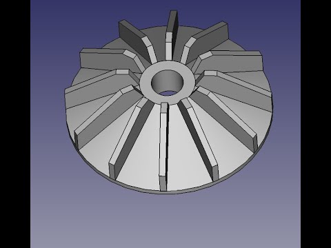 Видео: FreeCad Крыльчатка