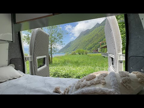 Видео: Mit dem Wohnmobil in die Schweiz. Reisen. Красивая природа Швейцарии, на самодельном автодоме