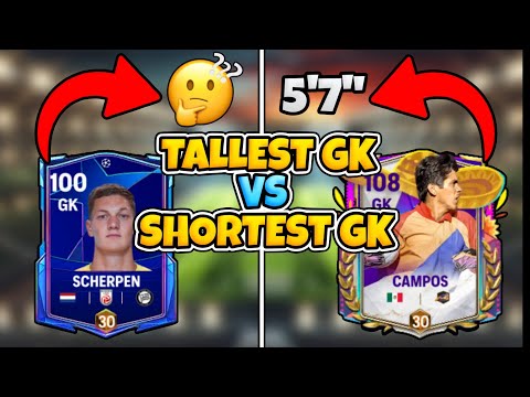 Видео: Самый высокий против самого низкого gk - Кто лучше?.. fc mobile