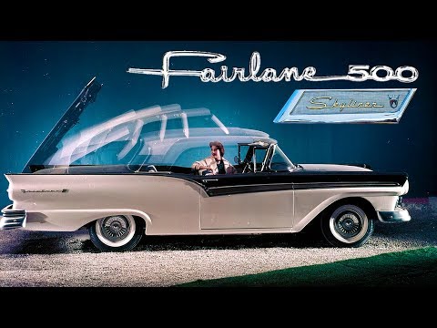 Видео: FORD SKYLINER (1957-1959) - Первый Американский Купе Кабриолет