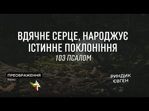 Видео: Вдячне серце, народжує істинне поклоніння  | 14.06.2024 | Риндик Євген